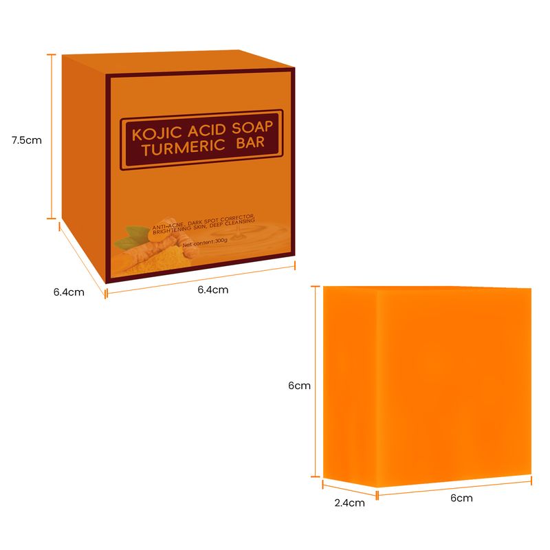 Kojic Kojic Turmeric Handmade Bath Cleaning Soap, Shower Face Soap_voghion.com