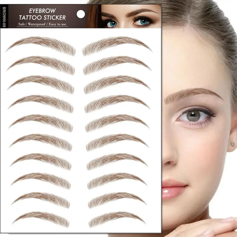 6D Hair Like Eyebrows Stickers Makeup Waterproof Eyebrow Eyebrow Long Natural Hair-liked Authentic Eyebrow Tattoo Sticker_voghion.com