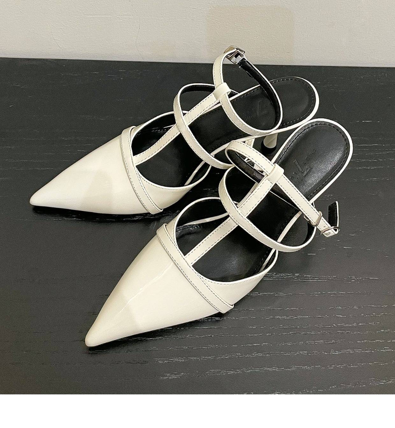 Spitze High Heels Sandalen für den Sommer 2024, Tragen von spitzen dünnen Absätzen für Oberbekleidung, stilvolle und Nischen-Damenschuhe_voghion.com