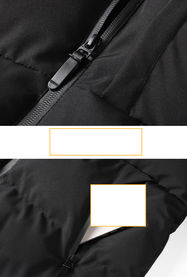 Nova zimska bombažno podložena jakna proizvajalcev moških oblačil Moška modna bombažno podložena jakna s kapuco za ohranjanje toplote plus en kos za dostavo_voghion.com