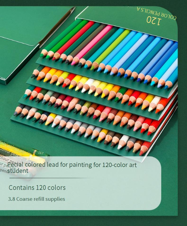 Professionelles 120-Farben-Buntstifte-Set auf Ölbasis – Hochwertige Zeichenstifte in Künstlerqualität mit Geschenkbox, ideal zum Skizzieren, Schattieren und Ausmalen_voghion.com