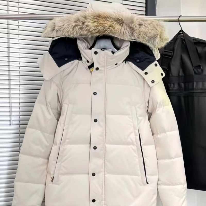 Men’s Premium Winter Parka With Genuine Coyote Fur Trim – 550FP White Duck Down, Waterproof & Windproof Shell, Detachable Hood, Slim Fit (XS-XXL)_voghion.com