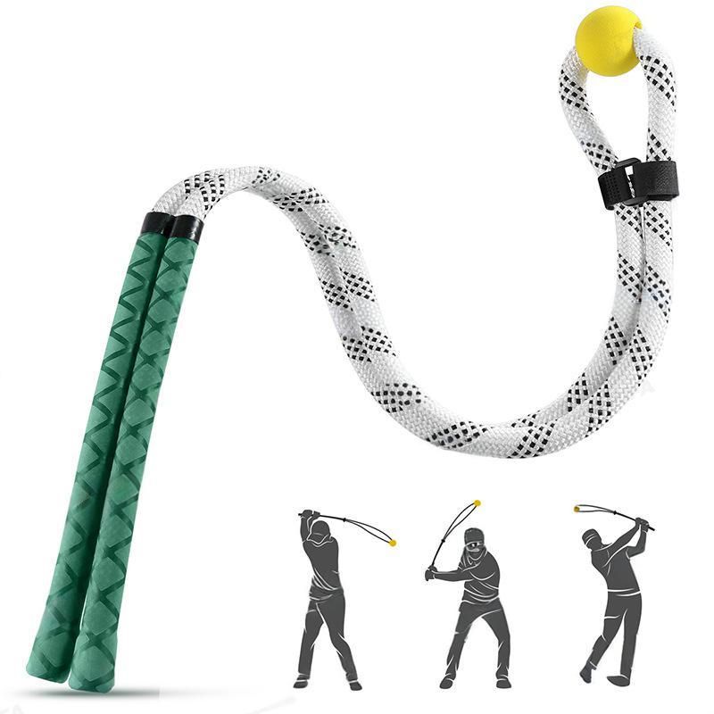 Adjustable Golf Swing Trainer - Improve Swing Mechanics & Warm-Up Exercise For Golfers (Blue/Green/Black)_voghion.com