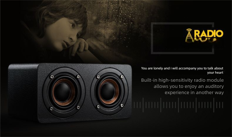 German Bluetooth Wireless Mini Speaker Small Card Slot Desktop Computer Store Exclusive Super Bass Subwoofer_voghion.com