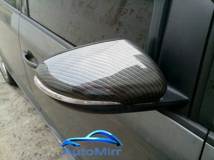 Paar Seitenspiegelkappen für VW Passat B7 CC Scirocco MK3 Für Jetta MK6 Beetle A5 (Carbon-Effekt) 6 Abdeckungen ersetzen_voghion.com