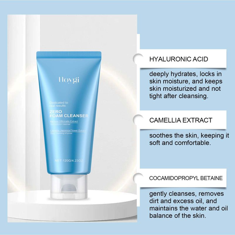 Hoygi Cleanser Gently Cleanses Keratin, Moisturizes, Brightens, Smooths The Skin. Moisturizing And Refreshing Cleanser_voghion.com