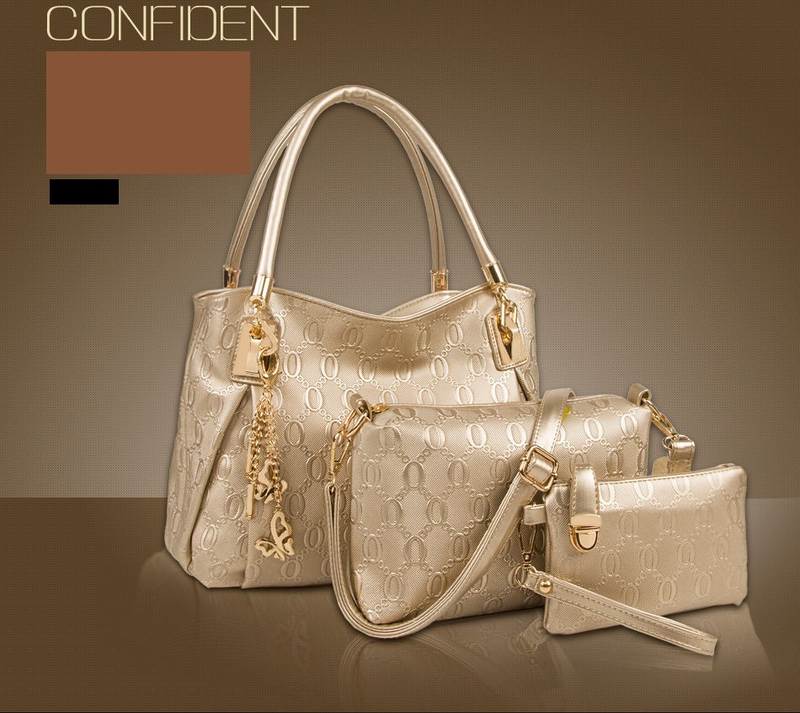 Borsa a tracolla singola, set da tre pezzi per madre e figlia, in rilievo, nuova moda 2023 da donna_voghion.com