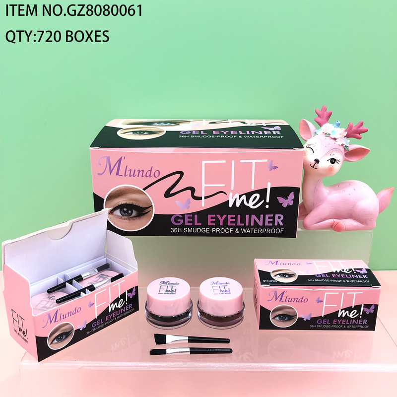 Neu Mlundo schwarz kaffee farbe zwei in einem set eyeliner kleber anhaltende reichhaltige_voghion.com