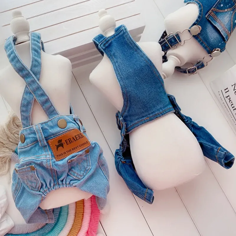 WANGMEOW Denim Suit For Dogs By PawParty Store_voghion.com