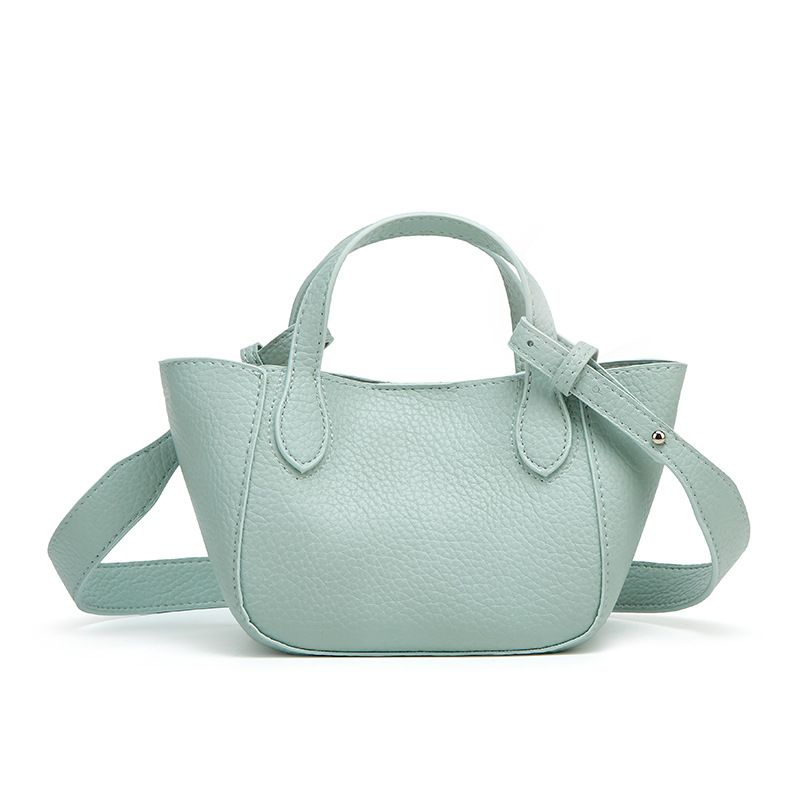 Borsa a tracolla multifunzionale coreana in morbida pelle, versatile e casual, con motivo litchi, da donna_voghion.com