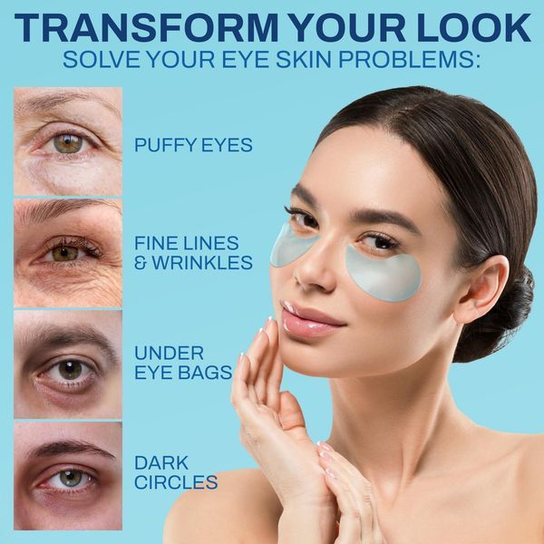 Under Eye Patches For Puffy Eyes 30 Pairs Hyaluronic Acid And Collagen Under Eye Mask For Eye Bags Dark Circles Fine Lines Deep Skin Moisturizing Am_voghion.com