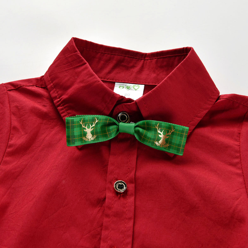 Children's Christmas Shirt Boy Baby Children's Spring And Autumn Long Sleeve Shirt Cardigan Base Shirt_voghion.com