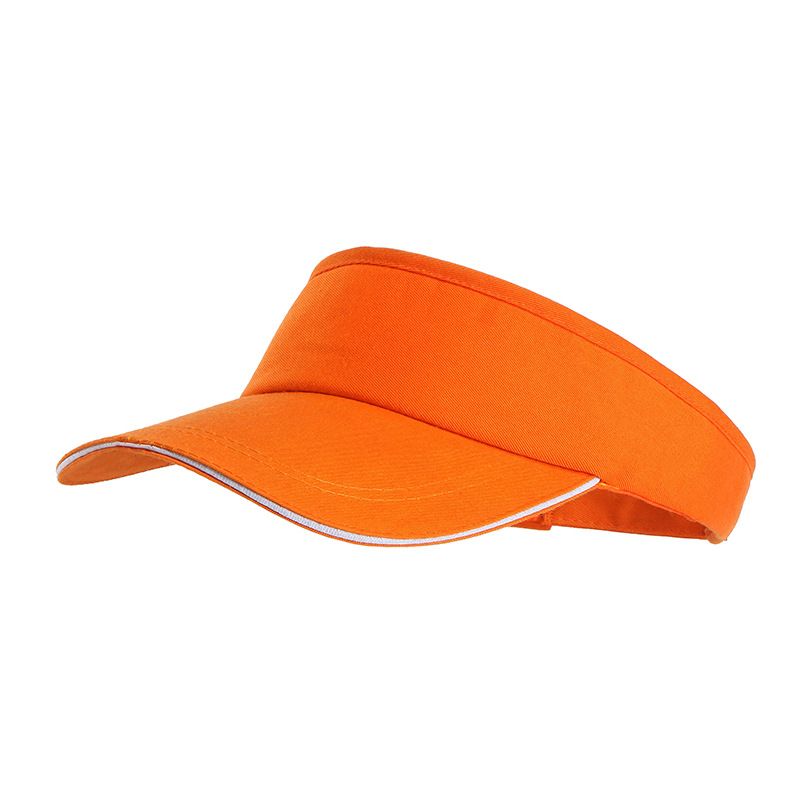 2024 Summer New Fashion Trend Sun Protection Breathable Cotton Outdoor Sports Magic Tape Visor Hat With Print_voghion.com