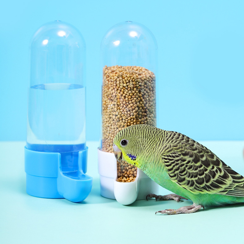 Vogel Wasser Feeder Große Kapazität Spritzwassergeschützte Transparente Behälter Pet Papagei Hängenden Futterspender Vogel Liefert_voghion.com