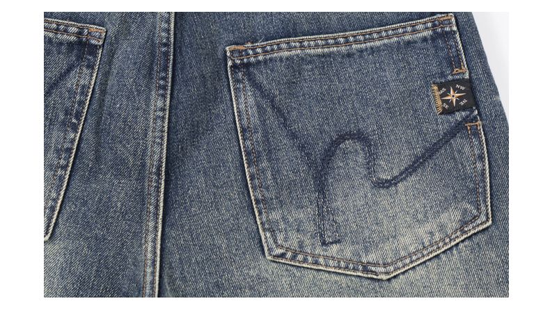 Jeans elasticizzati CLEANFIT da uomo, larghi e dritti, modello Harlan, alla moda, lunghi, a vita media, stile retrò americano, lavato, possono contenere fino a otto barili, Xiansen K11_voghion.com
