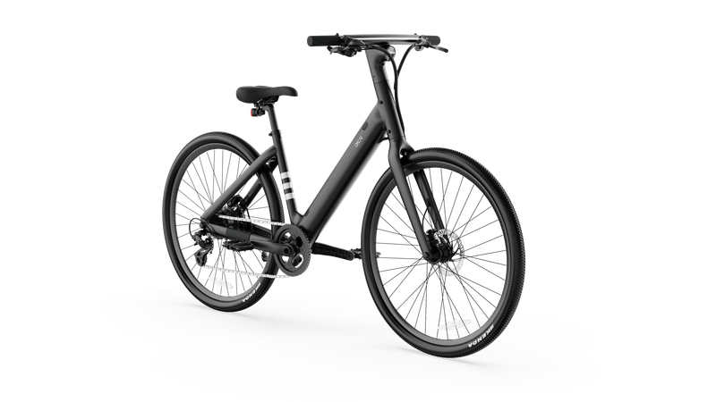 Minimalist Fitness Step-through E-Bike W/ Up To 62 Miles Max Operating Range And 20 MPH Max Speed - Matte Black_voghion.com