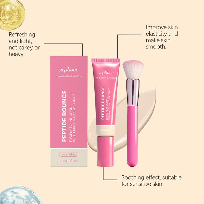 zephoco Leichte, langanhaltende, feuchtigkeitsspendende, nicht klumpende, matte, natürliche, klare Concealer-Foundation_voghion.com