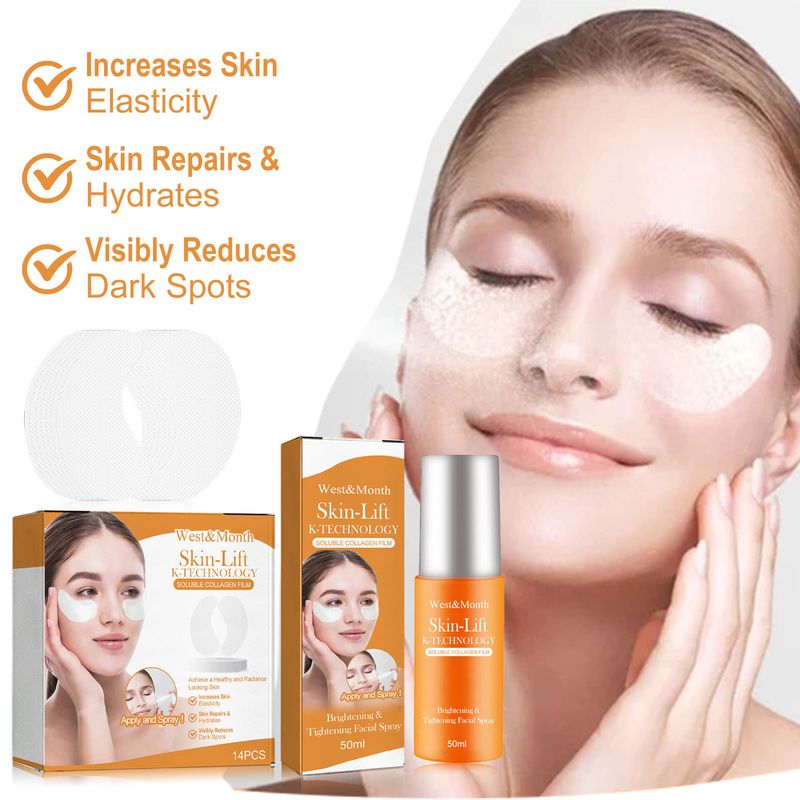 West&Month Collagen Eye Mask, Anti-Aging Recombination Anti-Wrinkle Hydrating Anti-Aging Mask_voghion.com