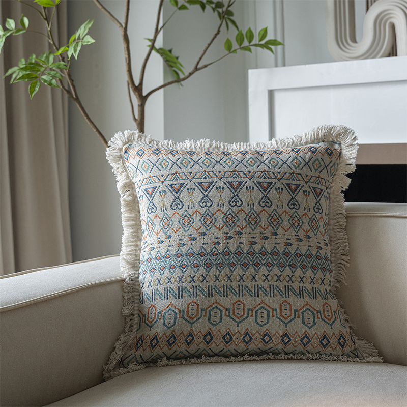 American jacquard multi-color sofa, pillow, bedside cushion, home living room cushion, chair, car without core_voghion.com