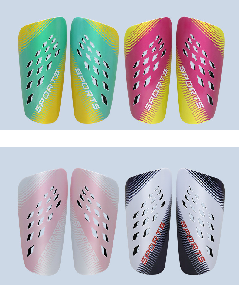 Schienbeinschoner Fußballschutzausrüstung Hohl Atmungsaktiv Wärmeableitung Erwachsene Kinder Fußballbedarf Schutzausrüstung_voghion.com