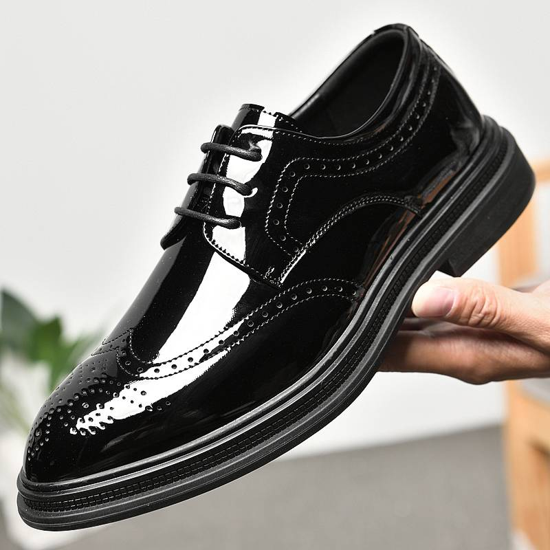 Men Shoes Mens Business Dress Retro Gentleman Formal Carved Brogue Formal Shoes Men High Quality Casual Shoes_voghion.com