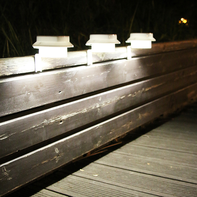 Lámpara solar de pared de 13 LED para jardín, impermeable, para exteriores, con sensor de movimiento, diseño redondo en carcasa blanca y negra._voghion.com