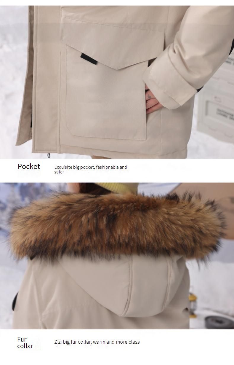 Arctic-Expedition Parka – 700 cuin Gänsedaunen mit verschließbaren Kammern, abnehmbarem Schneefang und sturmfester Kapuze (Unisex S-4XL, knielange Survival-Shell)_voghion.com