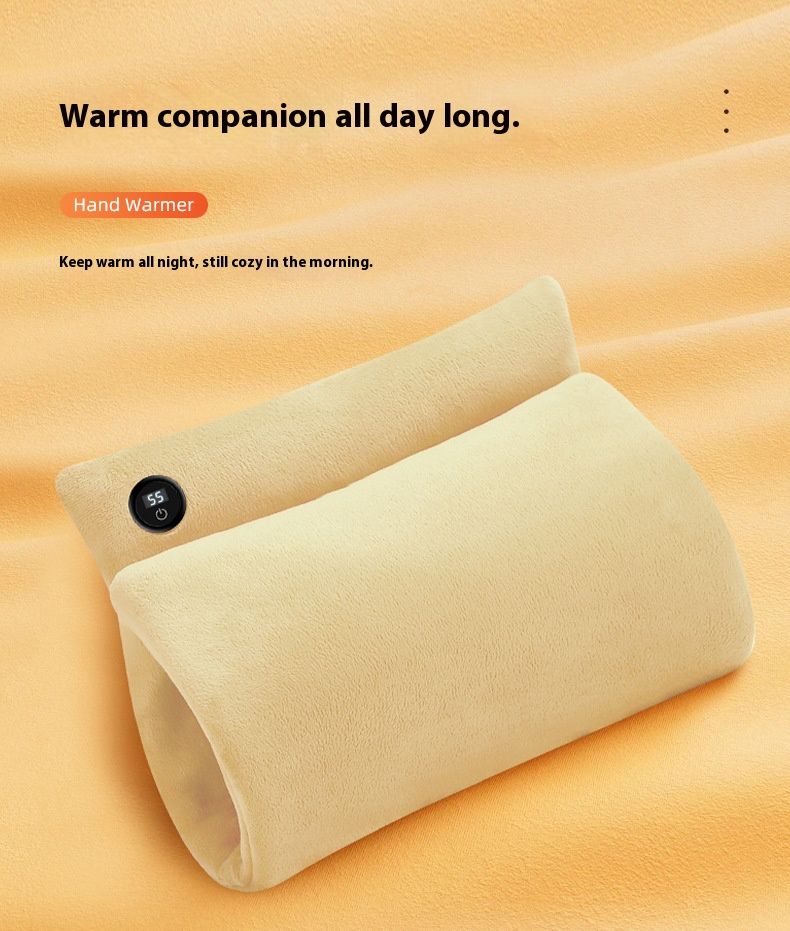USB Graphene Hand Warmer - Fast Heating Fluffy Electric Heating Pad For Office & Travel, 3 Colors, With Optional Power Bank & Extension Cable_voghion.com