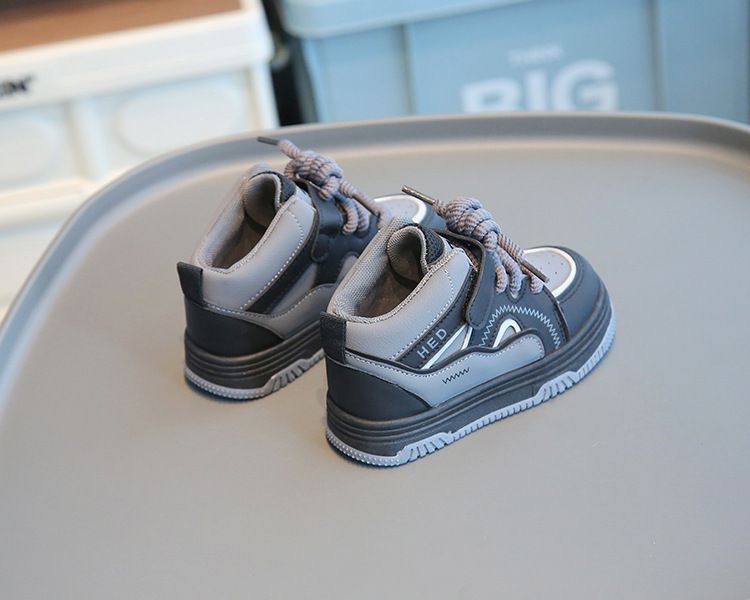 SHLIANG Trend Mode Sportschuhe für Kinder Leder Wasserdichte Laufschuhe für Kinder Ergonomie Weichsohlen Kinder Sneakers Y0321_voghion.com