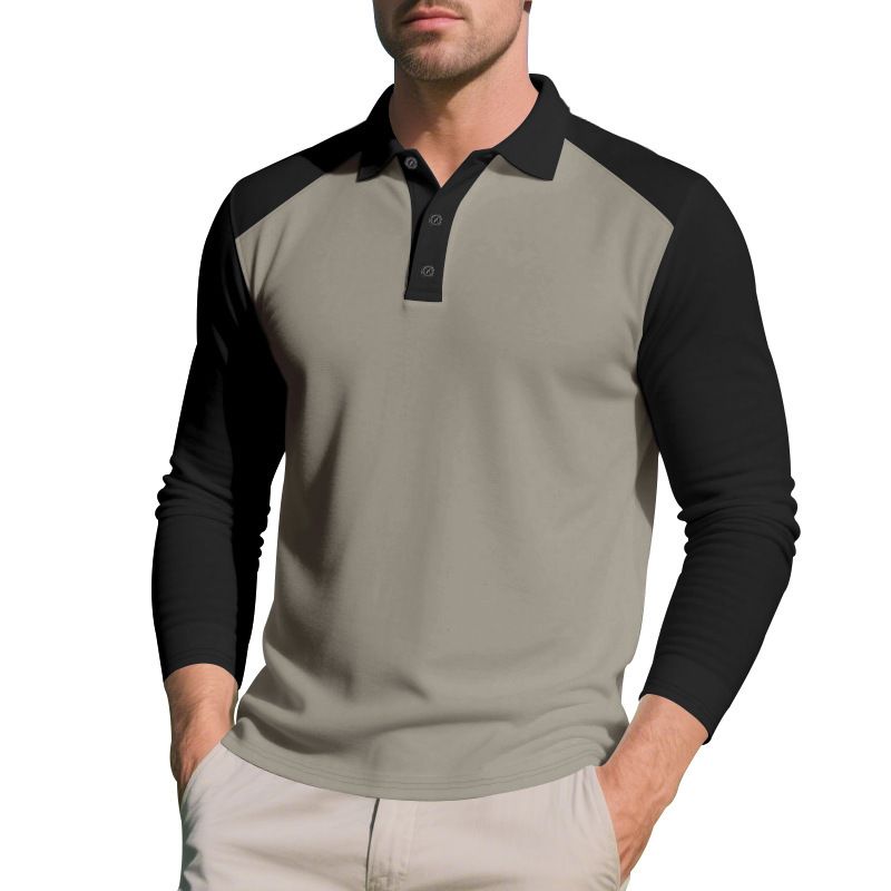 Men's Color Block Pullover Sweatshirt - Lightweight Fall Knit Hoodie For Casual & Sporty Look | Comfortable Polyester Blend | S-XXXL_voghion.com
