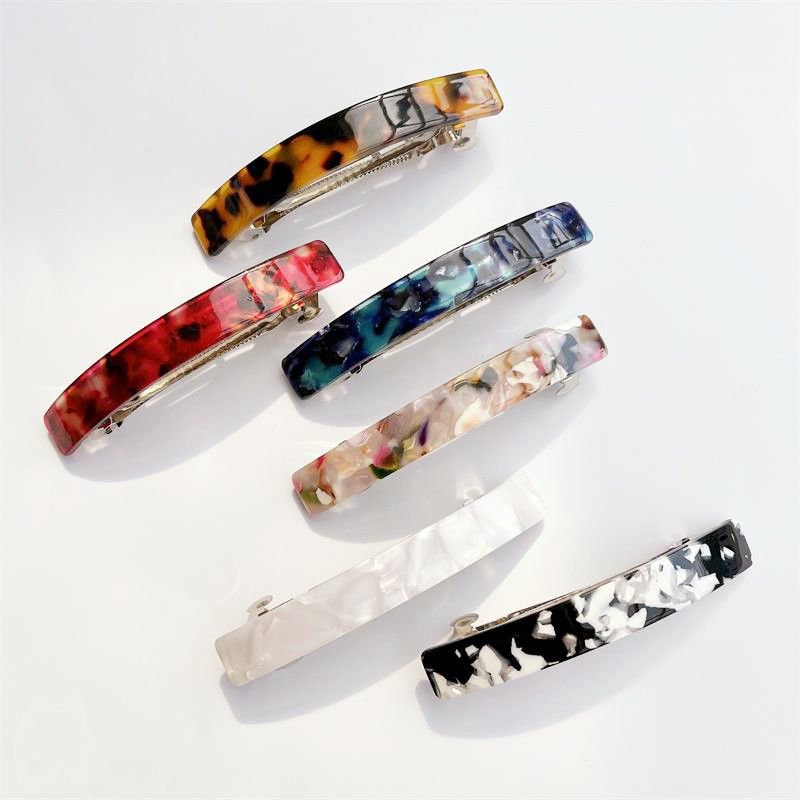 Forcina per capelli in metallo acrilico acetato ragazza temperamento semplice elegante popolare frangia fermaglio copricapo_voghion.com