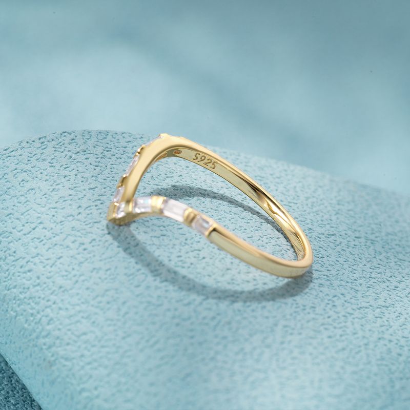 Mode CANNER vergulding Klassieke dames Fijne sieraden Verlovingsringen Sterg Sier Ring met ronde zirkoon voor vrouwen_voghion.com