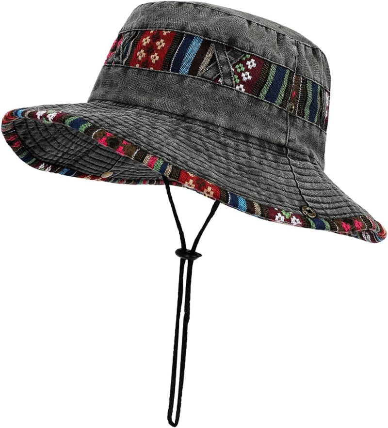 Sun Men's Summer UV Protection Cotton Foldable Safari Outdoor Hiking Bush Fishing Garden Boonie Hat_voghion.com
