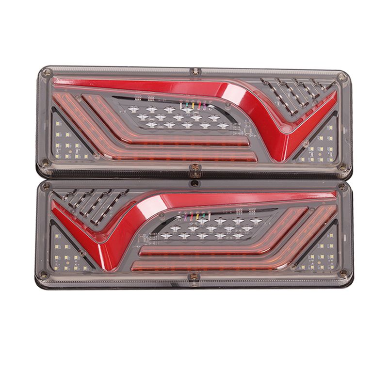 LED Tail Light 2PCS Waterproof 12V 24V Rear Lamp Stop Reverse Safety Indicator Fog Ligh For Trailer Truck Car_voghion.com