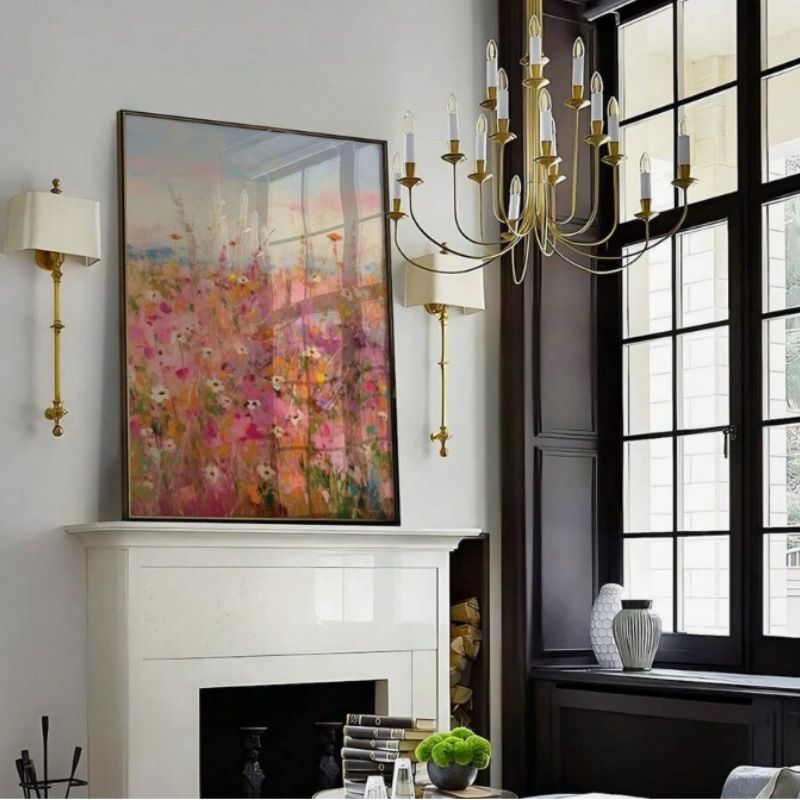 Framed Oil Core Poster Decorative Hanging Wall Canvas Print Painting_voghion.com