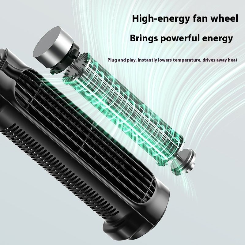New Car Fan USB Plug In Car Rear Pillow 3-speed Adjustable Bladeless Fan_voghion.com