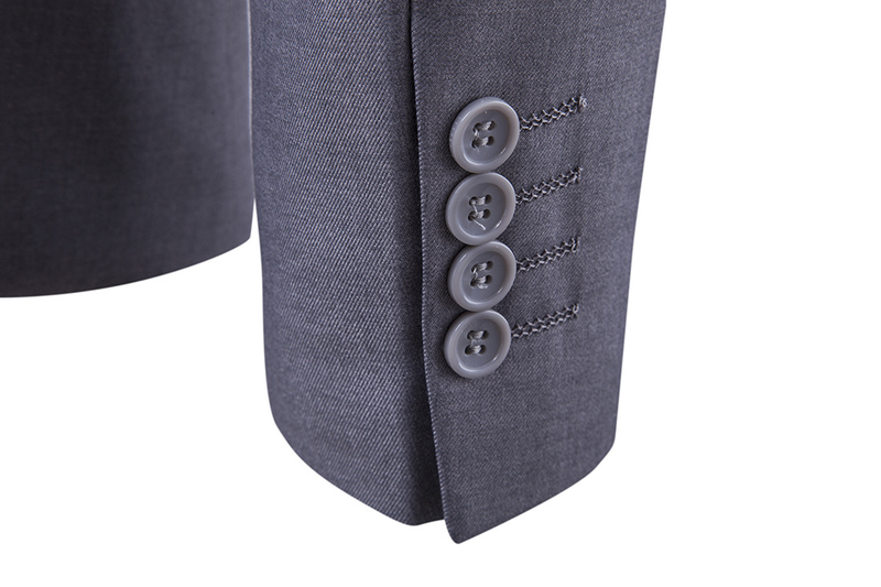 Business casual suit three-piece groomsman wedding one-button suit S-6XL_voghion.com