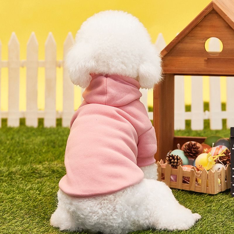 New Puppy Costume Universal For Pomeranians, Bichon Frises, Teddy Dogs, Casual Two-Legged Hooded Fleece Sweatshirt_voghion.com