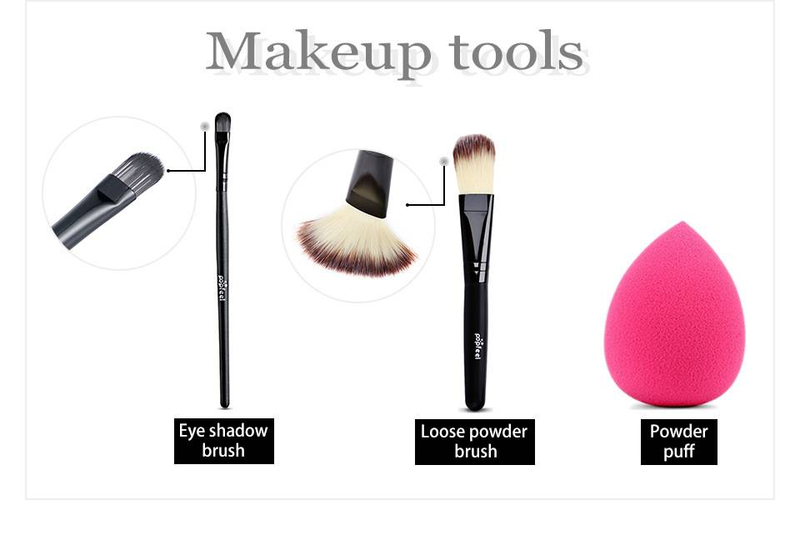 20 pieces makeup set complete combination beginner girl Student Party natural light makeup_voghion.com