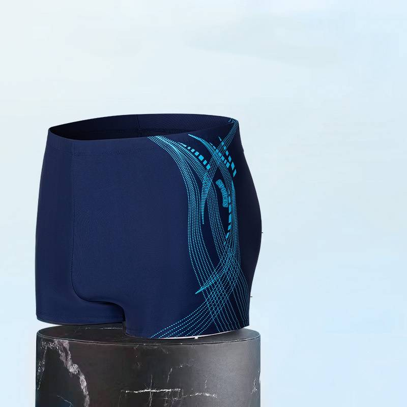 Calções de banho masculinos elegantes e estampados, calções de praia para atividades ao ar livre no verão e calções de banho embaraçosos com quatro pontas_voghion.com