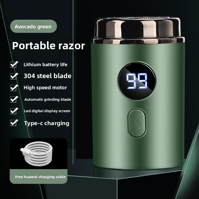 Rotationsrasierer mit 5 Klingen für Männer, wiederaufladbar über USB, mit LED-Anzeige und abnehmbaren, waschbaren Scherköpfen, 120 Min. Laufzeit, 36 dB, ultraleise_voghion.com