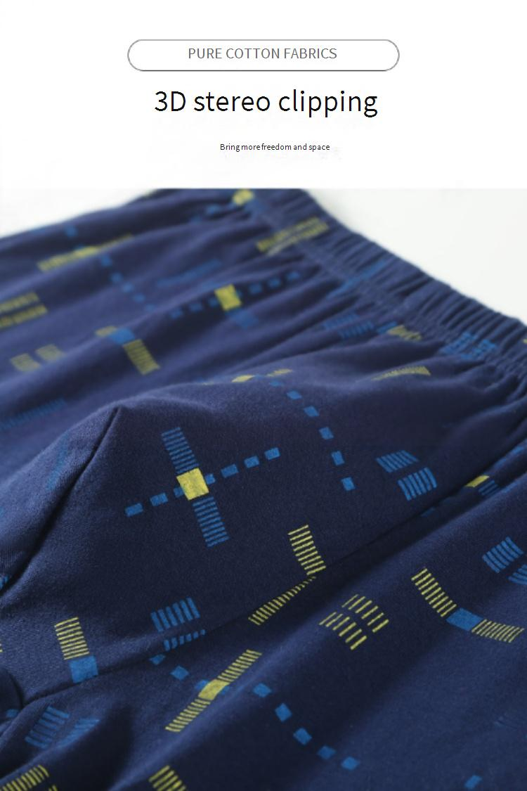 Herenboxershorts van katoen - ademend, zacht en comfortabel ondergoed met veelkleurige prints, middelhoge taille voor de hele dag_voghion.com