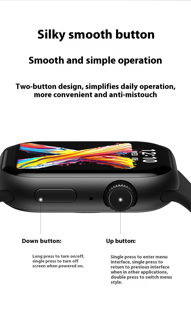 USAMS Smart Watch With Heart Rate Blood Pressure Monitor, Bluetooth Calling, Fitness Tracker, Step Counter, Sleep Monitor For Men Women_voghion.com
