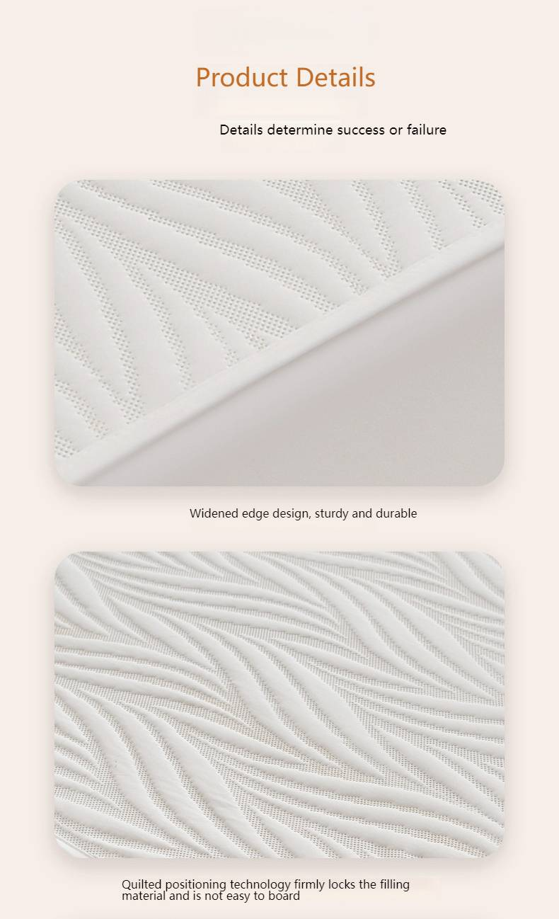 Parure de drap-housse matelassée imperméable - Housse de matelas en coton lavé de classe A, antidérapante, anti-poussière et hypoallergénique (ensemble 3 pièces)_voghion.com