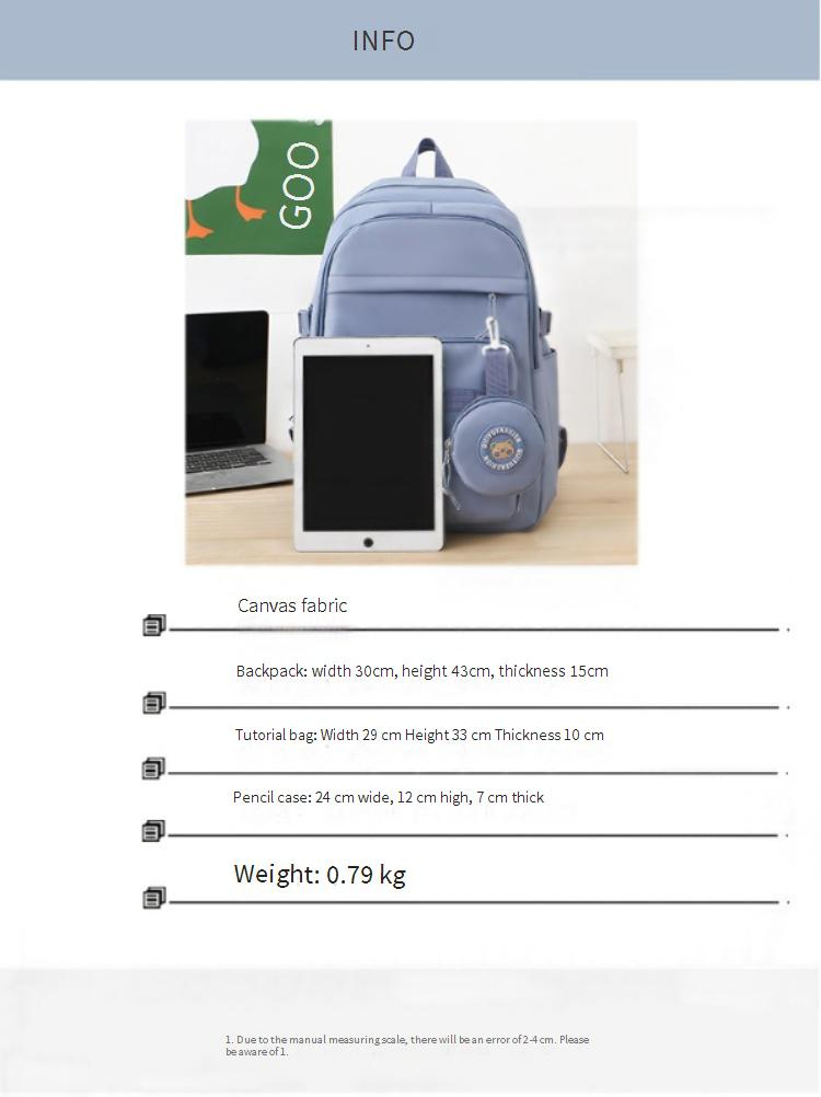 Zaini per bambini, estate, nuova stagione scolastica, zaino per studenti della scuola primaria di 3a e 4a elementare, stile coreano, semplice, grande capacità, borsa casual in tela_voghion.com