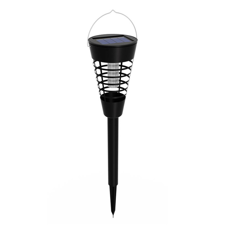 Solar-Mückenvernichterlampe – Wasserdichter Insektenvernichter für den Außenbereich für Garten, Terrasse, Hof – UV-Licht-Insektenfalle für Zuhause und Camping_voghion.com