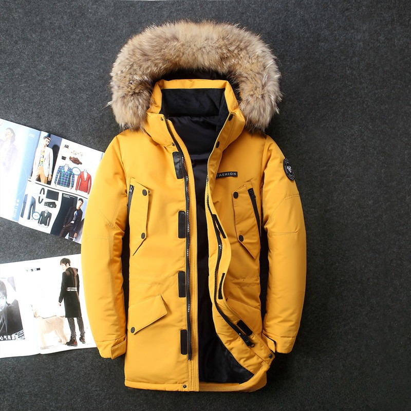 Parka d'hiver pour homme avec capuche amovible en fourrure – Coupe-vent ultra-résistante pour froid extrême (-30 °C), duvet de canard 550 FP (M-XXXL)_voghion.com