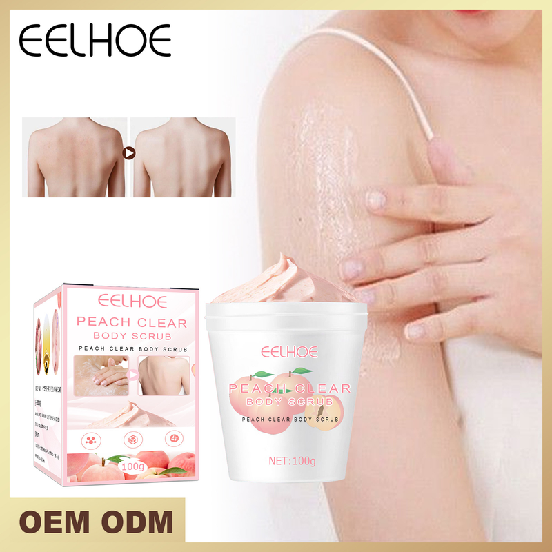 Crema Scrub Crema Gelato Alla Pesca Crema Scrub Corpo Trasparente Pelle Morbida Crema Scrub Gelato Alla Pesca_voghion.com