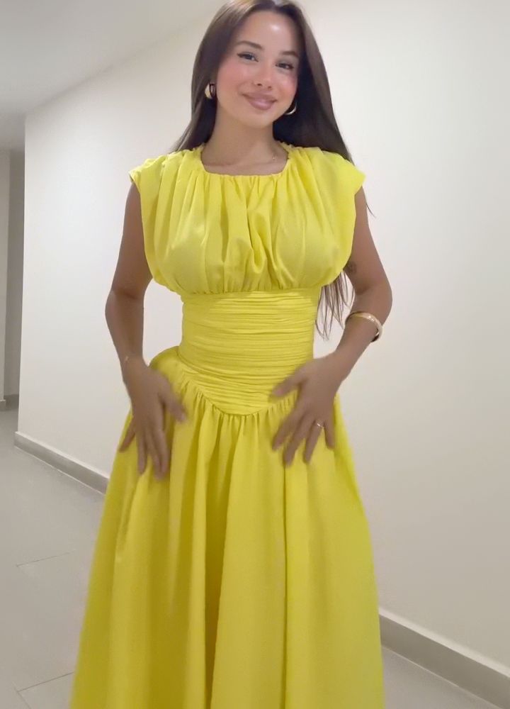 Neues plissiertes Wickelkleid – Süßes und schlichtes, taillenbetontes Midikleid mit Kontrasteinsätzen, elegantes Büro- und Verabredungsabendkleid für Damen_voghion.com