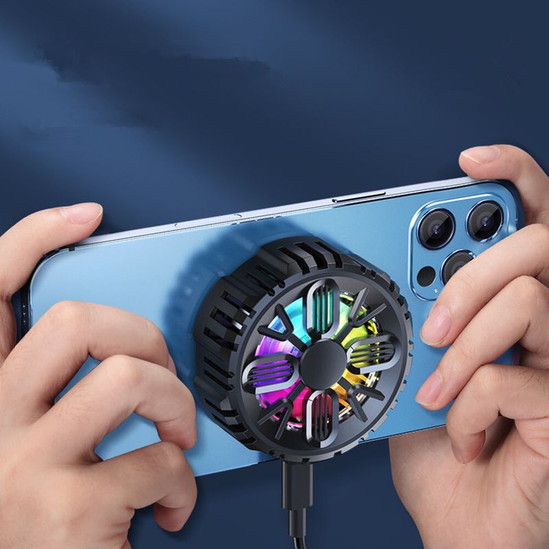 Universal Mini Mobile Phone Cooling Fan Radiator Game Cooler Semiconductor NEW_voghion.com